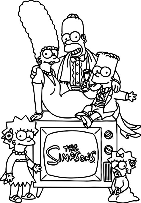 simpsons coloring pages for kids